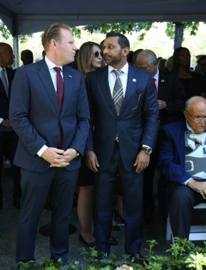 24. yıldönümü 9 / 11 anma töreni. 11 Eylül 2025, New York, ABD: (L-R) Andrew Giuliani, eski New York Belediye Başkanı ve FBI Başkanı 'nın oğlu. (niyi fote\ theenews2)