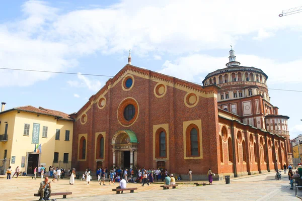 Milan (İtalya), 12 Eylül 2025 - Chiesa di Santa Maria delle Grazie / Son Yemek - Santa Maria delle Grazie Kilisesi (İngilizce: 