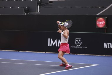 Sao Paulo (SP), 12 Eylül 2025 - Janice Tjen (INA) vs. Alexandra Eala (PHI), Sao Paulo 'daki SP Open' da, 12 Eylül 2025 tarihinde, Sao Paulo 'nun batı bölgesinde yer alır. (leco viana\ yeni2))    