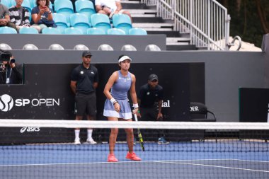 Sao Paulo (SP), 12 Eylül 2025 - Janice Tjen (INA) vs. Alexandra Eala (PHI), Sao Paulo 'daki SP Open' da, 12 Eylül 2025 tarihinde, Sao Paulo 'nun batı bölgesinde yer alır. (leco viana\ yeni2))    