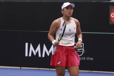 Sao Paulo (SP), 12 Eylül 2025 - Janice Tjen (INA) vs. Alexandra Eala (PHI), Sao Paulo 'daki SP Open' da, 12 Eylül 2025 tarihinde, Sao Paulo 'nun batı bölgesinde yer alır. (leco viana\ yeni2))    