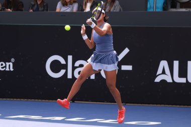 Sao Paulo (SP), 12 Eylül 2025 - Janice Tjen (INA) vs. Alexandra Eala (PHI), Sao Paulo 'daki SP Open' da, 12 Eylül 2025 tarihinde, Sao Paulo 'nun batı bölgesinde yer alır. (leco viana\ yeni2))    