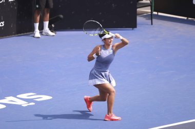 Sao Paulo (SP), 12 Eylül 2025 - Janice Tjen (INA) vs. Alexandra Eala (PHI), Sao Paulo 'daki SP Open' da, 12 Eylül 2025 tarihinde, Sao Paulo 'nun batı bölgesinde yer alır. (leco viana\ yeni2))    