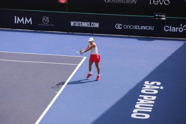 Sao Paulo (SP), 12 Eylül 2025 - Janice Tjen (INA) vs. Alexandra Eala (PHI), Sao Paulo 'daki SP Open' da, 12 Eylül 2025 tarihinde, Sao Paulo 'nun batı bölgesinde yer alır. (leco viana\ yeni2))    