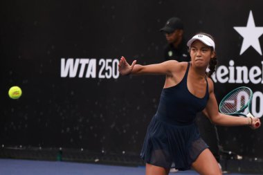 Sao Paulo (SP), 09 / 12 / 2025 - Tiantsoa Rakotomanga Rajaonah (FRA) ile Panna Udvardy (HUN) arasındaki maç, Sao Paulo 'daki SP Açık' ta, 12 Eylül 2025 tarihinde Villa-Lobos Park 'ta gerçekleşti. (leco viana\ yeni2))    