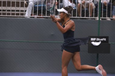 Sao Paulo (SP), 09 / 12 / 2025 - Tiantsoa Rakotomanga Rajaonah (FRA) ile Panna Udvardy (HUN) arasındaki maç, Sao Paulo 'daki SP Açık' ta, 12 Eylül 2025 tarihinde Villa-Lobos Park 'ta gerçekleşti. (leco viana\ yeni2))    