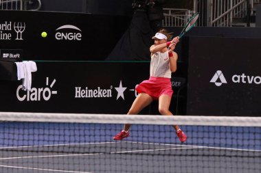 Sao Paulo (SP), 12 Eylül 2025 - Sao Paulo 'daki SP Açık' ta Beatriz Haddad Maia (BRA) ile Renata Zarazua (MEX) arasındaki maç, 12 Eylül 2025 tarihinde Villa-Lobos Park 'ta yapıldı. (leco viana\ yeni2))    