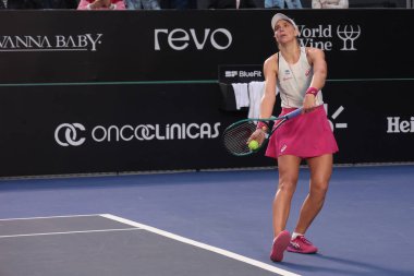 Sao Paulo (SP), 12 Eylül 2025 - Sao Paulo 'daki SP Açık' ta Beatriz Haddad Maia (BRA) ile Renata Zarazua (MEX) arasındaki maç, 12 Eylül 2025 tarihinde Villa-Lobos Park 'ta yapıldı. (leco viana\ yeni2))    