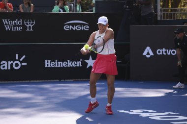 Sao Paulo (SP), 13 Eylül 2025 - Villa-Lobos Park 'ta oynanan SP Açık' ta Tiantsoa Rakotomanga Rajaonah (FRA) ile Janice Tjen (INA) karşılaşması. (leco viana\ yeni2))     