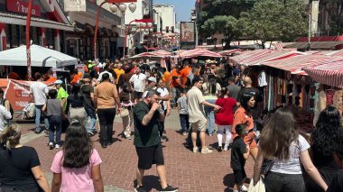 Sao Paulo (SP), 09 / 14 / 2025 - movement / Praca da Liberdade / SP - geleneksel bir Japon mahallesi olan Rua Galvao Bueno, Praca da Liberdade 'de pazar günleri yapılan gastronomi ve kültür fuarı ile büyük bir hareket. (Oslaim Brito / Tenews2)          