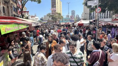 Sao Paulo (SP), 09 / 14 / 2025 - movement / Praca da Liberdade / SP - geleneksel bir Japon mahallesi olan Rua Galvao Bueno, Praca da Liberdade 'de pazar günleri yapılan gastronomi ve kültür fuarı ile büyük bir hareket. (Oslaim Brito / Tenews2)          