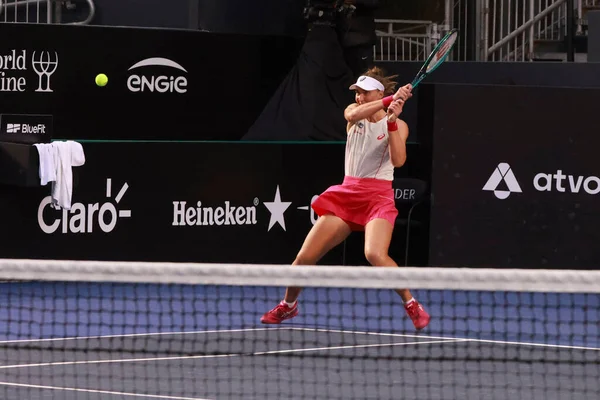 Sao Paulo (SP), 12 Eylül 2025 - Sao Paulo 'daki SP Açık' ta Beatriz Haddad Maia (BRA) ile Renata Zarazua (MEX) arasındaki maç, 12 Eylül 2025 tarihinde Villa-Lobos Park 'ta yapıldı. (leco viana\ yeni2))    