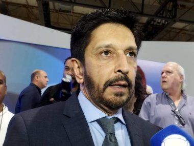 Sao Paulo (SP), 09 / 16 / 2025 - Sao Paulo Belediye Başkanı Ricardo Nunes ve Turizm Bakanı Celso Sabino, Expo Center Norte 'deki otel ve turizm sektörünün açılışına katıldılar. (Leandro Chemalle\ Yeni 2))         