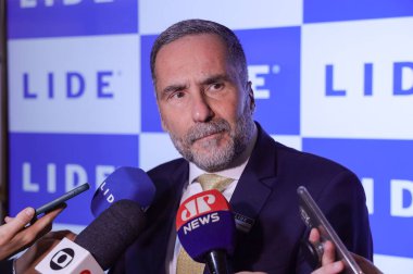 Sao Paulo (sp), 09 / 16 / 2025 - Mario Sarrubo, ulusal güvenlik bakanı, Lide kamu güvenliği seminerine katılıyor. Casa Lide, Jardim Paulistano mahallesi, Sao Paulo şehrinin batı bölgesi. (Marcelo estevao.) (Yeni 2.)