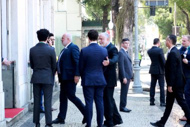 Rio de Janeiro (RJ), 16 Eylül 2025 - Mercosur delegeleri, Dışişleri Bakanı başkanlığında Rio de Janeiro şehir merkezindeki Itamaraty Anlaşması imzalama törenine geldiler. (YENİ HİKAYE))           