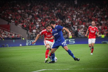 Lizbon (pt) 09 / 16 / 2025 - Lizbon şehrindeki Luz Stadyumu 'nda düzenlenen sl Benfica ve qarabag şampiyonlar ligi maçı sırasında oyuncu vangelis pavlidis. (Raphael melo\ yeni2))