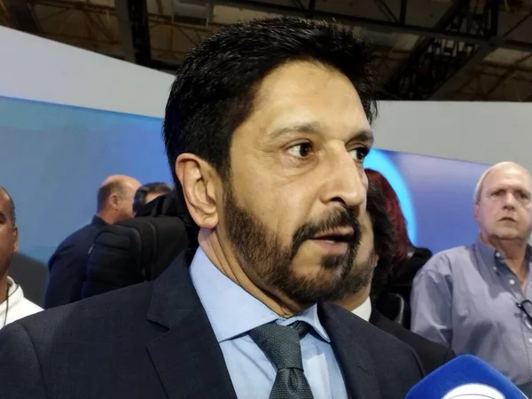 Sao Paulo (SP), 09 / 16 / 2025 - Sao Paulo Belediye Başkanı Ricardo Nunes ve Turizm Bakanı Celso Sabino, Expo Center Norte 'deki otel ve turizm sektörünün açılışına katıldılar. (Leandro Chemalle\ Yeni 2))         