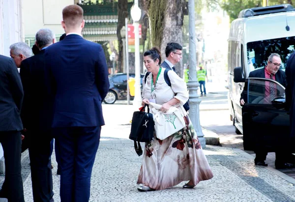 Rio de Janeiro (RJ), 16 Eylül 2025 - Mercosur delegeleri, Dışişleri Bakanı başkanlığında Rio de Janeiro şehir merkezindeki Itamaraty Anlaşması imzalama törenine geldiler. (YENİ HİKAYE))           