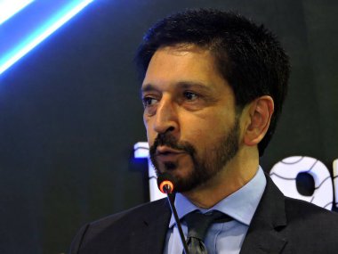 Sao Paulo (SP), 09 / 16 / 2025 - Sao Paulo Belediye Başkanı Ricardo Nunes, Expo Center Norte 'de düzenlenen ekipman, sistem ve konukseverlik fuarı olan Equipotel' in açılışına katılıyor. (Leandro Chemalle\ Yeni 2)) 