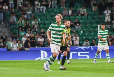 Lizbon (pt) 09 / 18 / 2025 - Maç / Sports vs Kairat - oyuncu morten Hjulmand, Lizbon 'daki Jose Alvalade Stadyumu' nda düzenlenen Uefa Şampiyonlar Ligi için geçerli olan CP ve Fc Kairat arasındaki maçta. (Raphael melo\ yeni2))