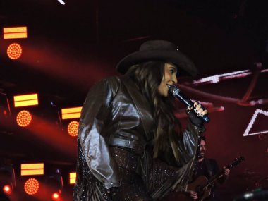 Jaguariuna (SP), September 19, 2025 - Country singer Lauana Prado. The first night of shows at the Jaguariuna Rodeo Festival featured performances by Chitaozinho and Xororo, Murilo Huff, and Lauana Prado. (leandro chemalle / thenews2)