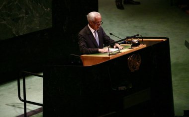 Filistin Sorununun Barışçıl Çözümlenmesi ve İki Devletin Çözümünün Uygulanması İçin Üst Düzey Uluslararası Konferans. 22 Eylül 2025, New York, ABD (niyi fote / thews2)