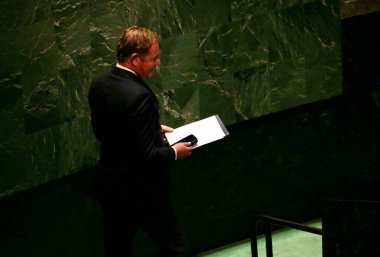 Filistin Sorununun Barışçıl Çözümlenmesi ve İki Devletin Çözümünün Uygulanması İçin Üst Düzey Uluslararası Konferans. 22 Eylül 2025, New York, ABD: David van Weel, Dışişleri Bakanı (niyi fote / thews2)