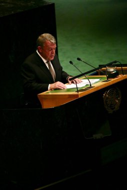 Filistin Sorununun Barışçıl Çözümlenmesi ve İki Devletin Çözümünün Uygulanması İçin Üst Düzey Uluslararası Konferans. 22 Eylül 2025, New York, ABD: Lars Lokke Rasmussen, Dışişleri Bakanı (niyi fote / thews2)