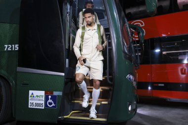 Sao Paulo (SP), 09 / 24 / 2025 Coach Murilo Palmeiras takımının Palmeiras (BRA) ve River Plate (ARG) arasındaki maç için stadyuma gelmesi üzerine Copa Libertadores (leco viana / thenews2)