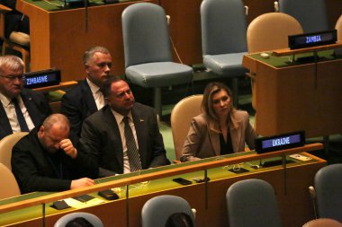 24 Eylül 2025, New York, ABD: Ukrayna Cumhurbaşkanı Volodymyr Zelensky, New York 'taki BM genel merkezinde düzenlenen UNGA 80 Genel Kurul Toplantısında şu tema yer verdi: Birlikte daha iyi (niyi fote / thews2)