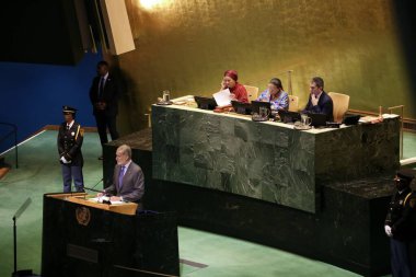 24 Eylül 2025, New York, ABD: Spains King Don Felipe VI, New York 'taki BM genel merkezinde düzenlenen UNGA 80 Genel Kurul Toplantısında şu tema yer aldı: Birlikte daha iyi (niyi fote / theenews2)