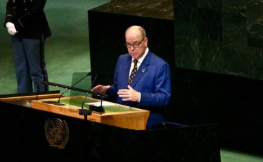 24 Eylül 2025, New York, ABD: Monako Prensi II. Alberto, New York 'taki BM karargahında düzenlenen UNGA 80 Genel Kurul Toplantısında şu tema yer aldı: Birlikte daha iyi (niyi fote / theenews2)