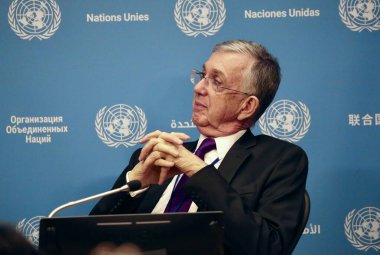 24 Eylül 2025, New York, ABD: Birleşmiş Milletler 'in New York daimi temsilcisi, Birleşmiş Milletler genel merkezinde UNGA 80 sırasında Lula' nın basın konferansında Sergio Franca Danese (niyi fote / theenews2)