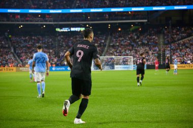 24 Eylül 2025, New York, ABD: L. Suarez (# 11) NYCFC ve Inter Miami arasındaki futbol maçı sırasında New York Citifield Stadyumu 'nda MLS için geçerlidir (niyi fote / thews2).)
