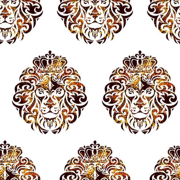 lion head seamless background