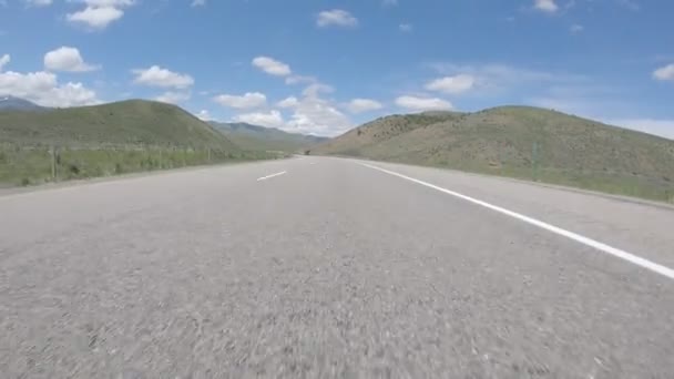 Mountain Home Idaho Juni 2018 Ein Klassischer Peterbilt Pritschenwagen Passiert — Stockvideo