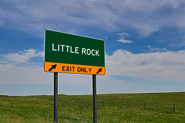 Little Rock Groen Bord Achtergrond Van Lucht — Stockfoto