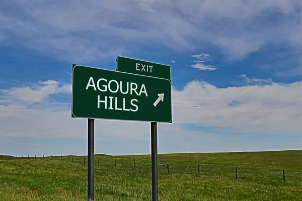 Agoura Hills Zelená Deska Pozadí Oblohy — Stock fotografie