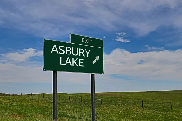 Asbury Laky Green Board Sky Background — стокове фото