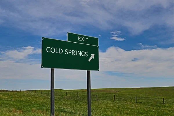 Cold Springs Zielona Rada Tle Nieba — Zdjęcie stockowe