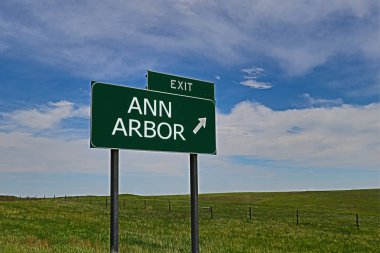 ANN ARBOR Gökyüzü Arkaplanı Yeşil Tahtası