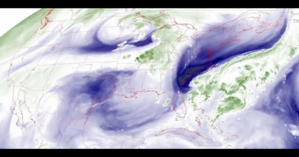 Time Lapse Images Infrarouge Goes Images Satellite Orbite Géostationnaire Dessus — Video