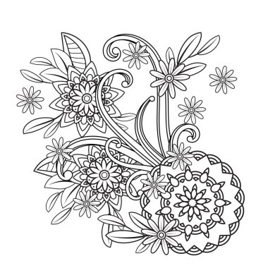 Çiçek Mandala desen