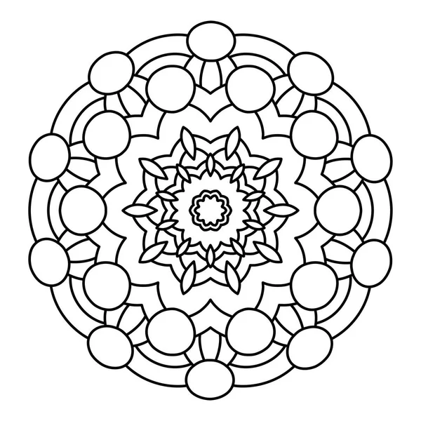 Flower Mandala vector illustration — Stock Vector