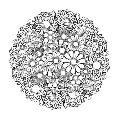 Çiçek Mandala desen