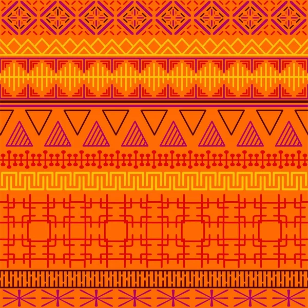 Modèle sans couture ethnique tribal . — Image vectorielle