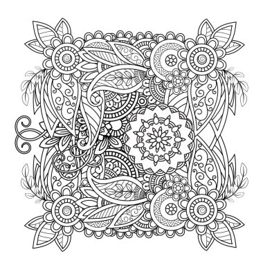 Çiçek Mandala desen