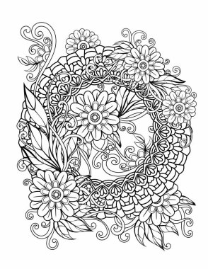 Çiçek Mandala desen