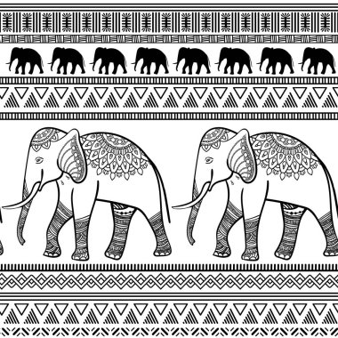 aşiret etnik seamless modeli.