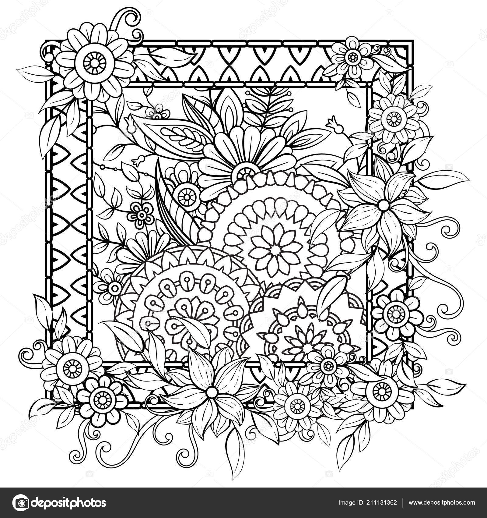 Floral Mandala Pattern Stock Vector Image By C Elinorka
